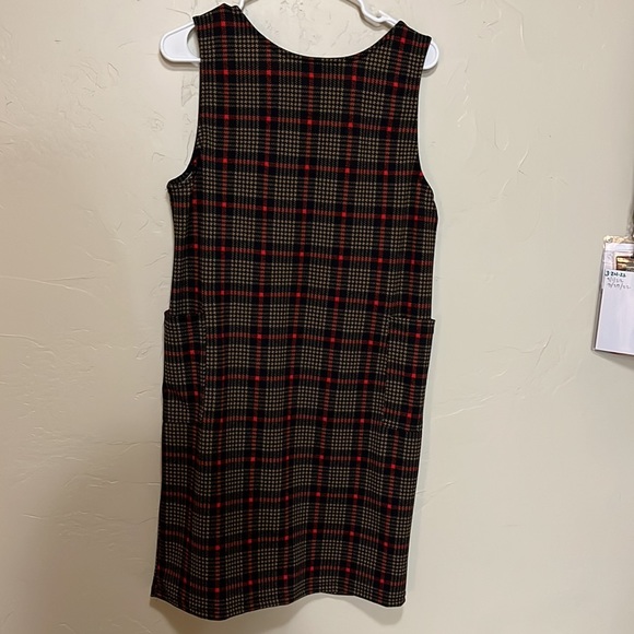 Black, Red, and Brown Fall Dress - Picture 3 of 4